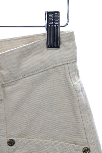 Sandro Womens Cropped Beige Jeans Size 36