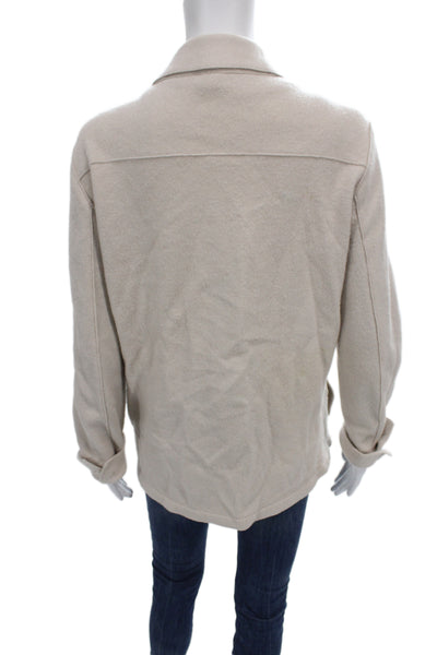 ELEVENTY Women Beige Basic Jacket Long Sleeve Size S