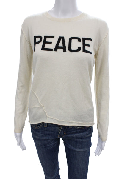 Generation Love Women Ivory Cashmere Pullover Sweater Size XS