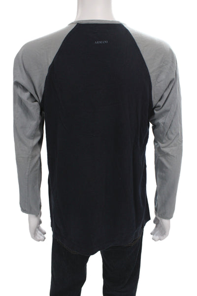 Armani Collezioni Mens Basic Black T-Shirt Size S