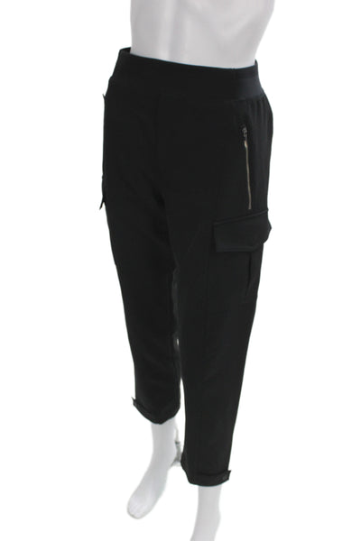Athleta Womens Ankle Pants Black Athleisure Pull On Size 0 Petite
