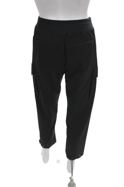 Athleta Womens Ankle Pants Black Athleisure Pull On Size 0 Petite