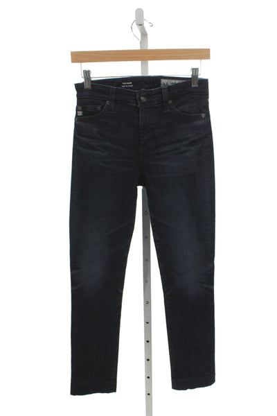 AG Adriano Goldschmied Womens Straight Jeans Blue High Rise Size 25