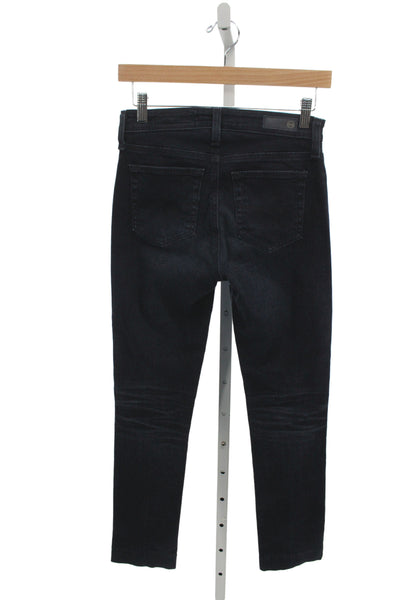 AG Adriano Goldschmied Womens Straight Jeans Blue High Rise Size 25