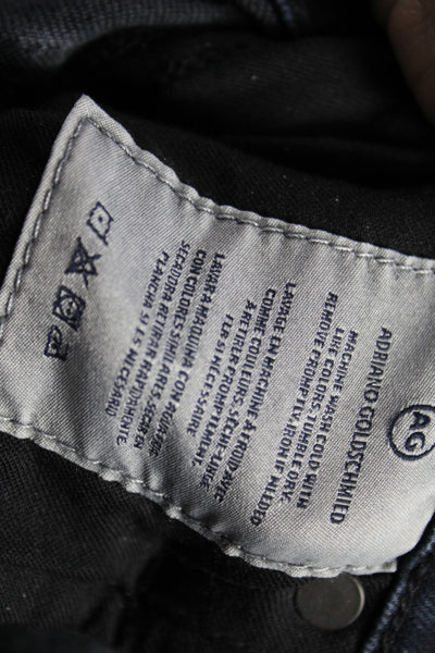 AG Adriano Goldschmied Womens Straight Jeans Blue High Rise Size 25