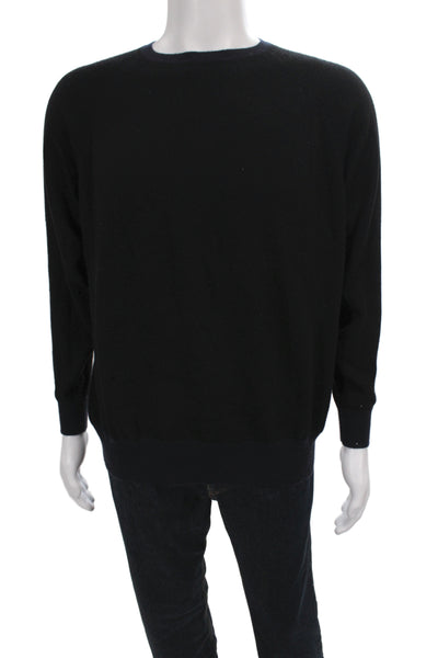 Demylee Womens 100% Cashmere Crewneck Pullover Sweater Black Size S