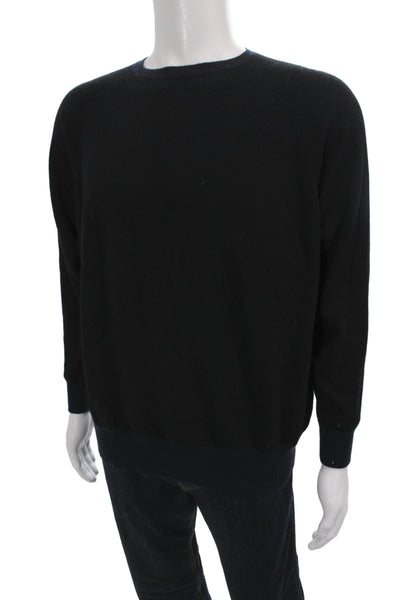 Demylee Womens 100% Cashmere Crewneck Pullover Sweater Black Size S