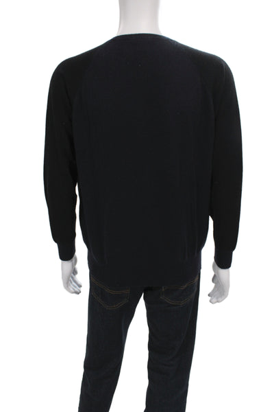 Demylee Womens 100% Cashmere Crewneck Pullover Sweater Black Size S