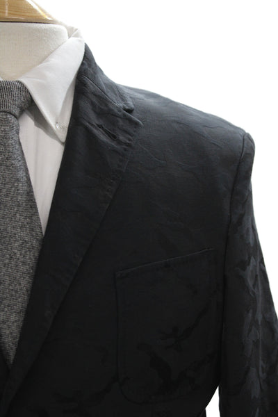 Neil Barrett Mens Military Blazer Black Camo Size 52