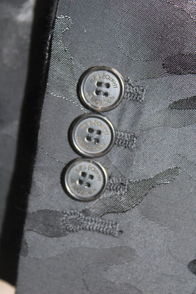 Neil Barrett Mens Military Blazer Black Camo Size 52