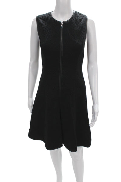 Raoul Womens Black A-Line Sleeveless Dress Nylon Zip Round Neck Size 4