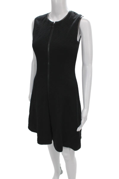 Raoul Womens Black A-Line Sleeveless Dress Nylon Zip Round Neck Size 4