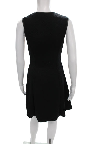Raoul Womens Black A-Line Sleeveless Dress Nylon Zip Round Neck Size 4