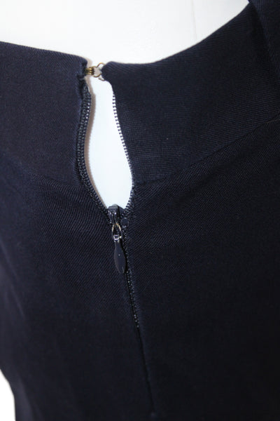 J Crew Women Ankle Pants Blue Cotton Hook & Eye Size 2