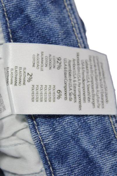 Mother Womens Skinny Mid Rise Jeans Blue 27in Inseam Size 26