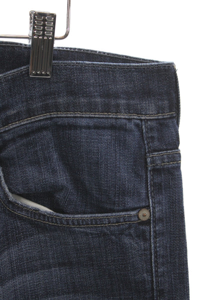 7 For All Mankind Mens Straight Jeans Blue Cotton Size 36