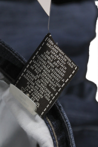 7 For All Mankind Mens Straight Jeans Blue Cotton Size 36