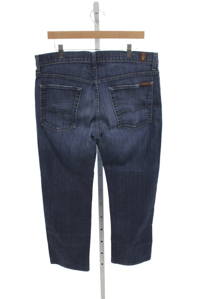 7 For All Mankind Mens Straight Jeans Blue Size 36