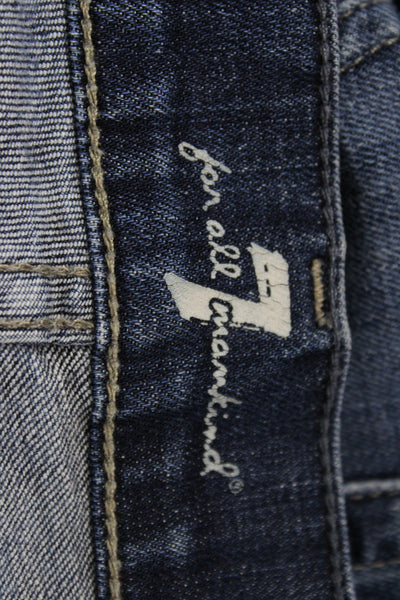 7 For All Mankind Mens Straight Jeans Blue Size 36