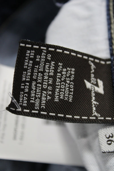 7 For All Mankind Mens Straight Jeans Blue Size 36
