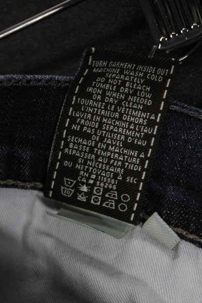 7 For All Mankind Mens Straight Jeans Blue Cotton Size 36