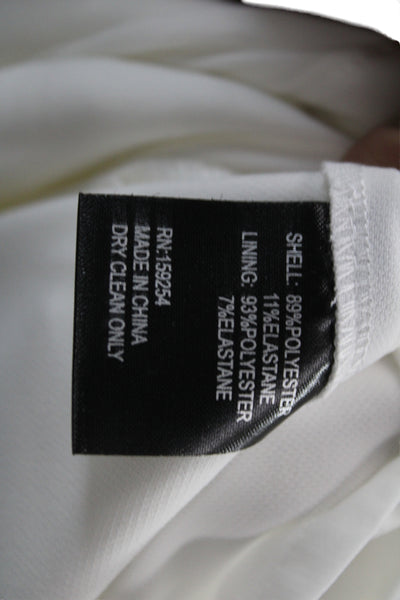 Toccin Women White Dress Pants 34 Inseam Size 6