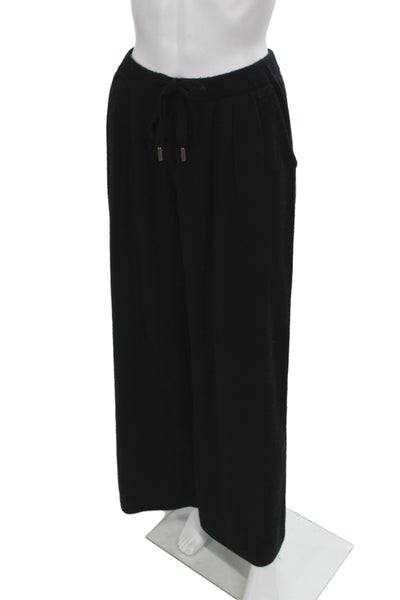 Toccin Womens Black Wool Drawstring Sweatpants Size M