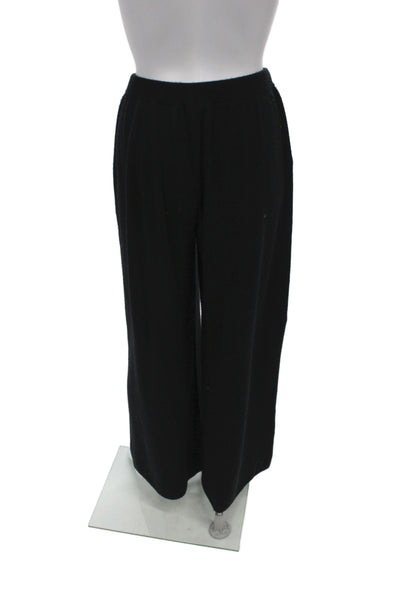 Toccin Womens Black Wool Drawstring Sweatpants Size M