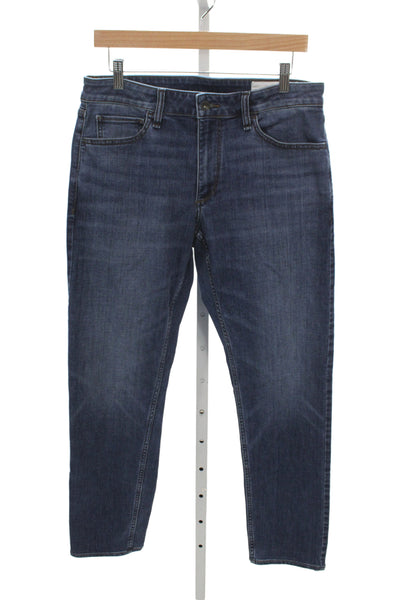 Rag & Bone Mens Straight Jeans Blue Cotton High Rise Button Size 31