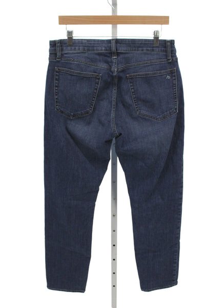 Rag & Bone Mens Straight Jeans Blue Cotton High Rise Button Size 31