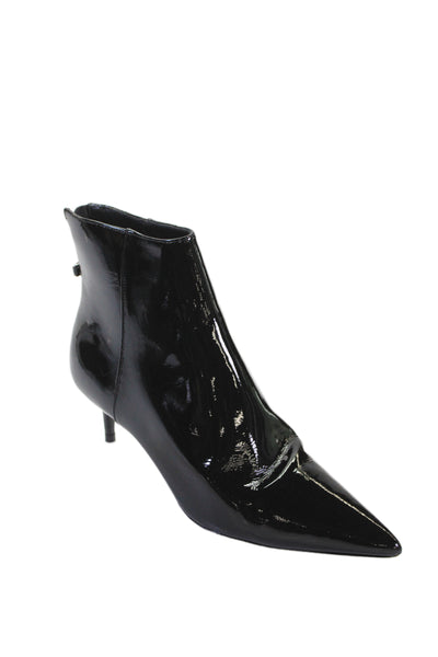 Alexandre Birman Womens Back Zip Stiletto Pointed Toe Booties Black Size 38