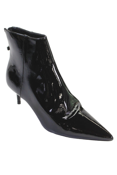 Alexandre Birman Womens Back Zip Stiletto Pointed Toe Booties Black Size 38