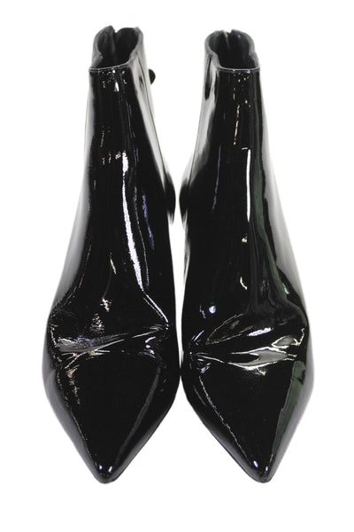 Alexandre Birman Womens Back Zip Stiletto Pointed Toe Booties Black Size 38