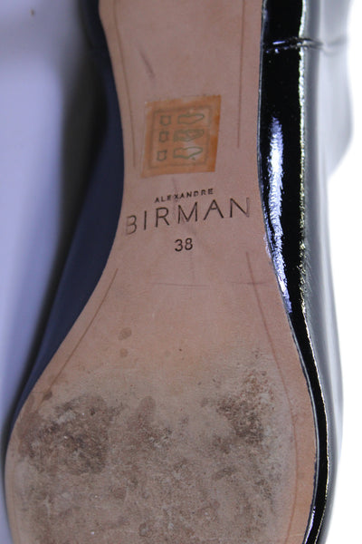 Alexandre Birman Womens Back Zip Stiletto Pointed Toe Booties Black Size 38