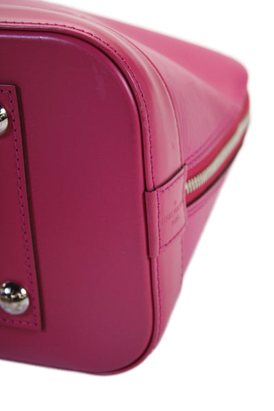 Louis Vuitton Womens Epi Leather Almna PM Shoulder Handbag Fuschia Pink