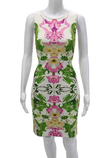 Clover Canyon Womens Multicolor Floral Sheath Dress Sleeveless Size L