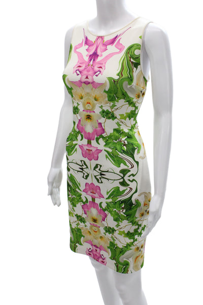 Clover Canyon Womens Multicolor Floral Sheath Dress Sleeveless Size L