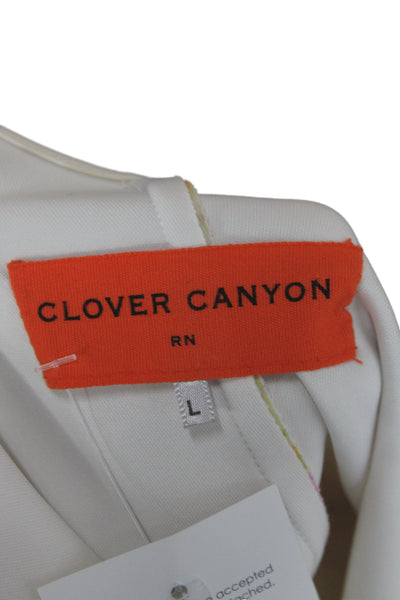 Clover Canyon Womens Multicolor Floral Sheath Dress Sleeveless Size L
