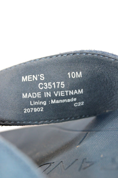 Zero Grand Cole Haan Mens Slip On Suede T Strap Sandals Blue Size 10M