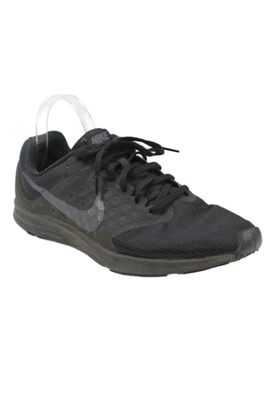 Nike Mens Lace Up Knit Logo Down Shifter 7 Running Sneakers Black Size 10.5