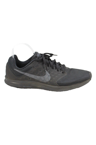Nike Mens Lace Up Knit Logo Down Shifter 7 Running Sneakers Black Size 10.5