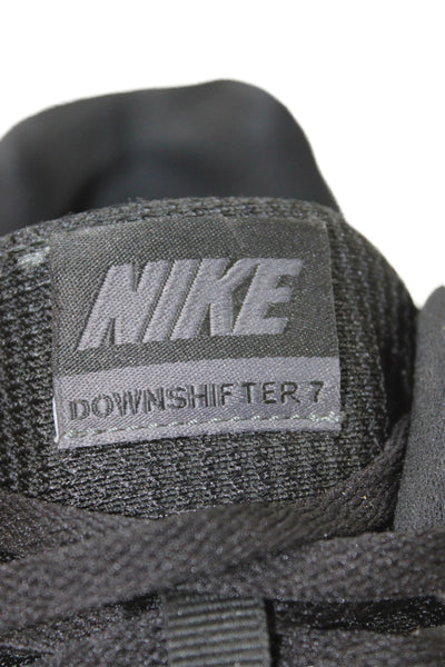 Nike Mens Lace Up Knit Logo Down Shifter 7 Running Sneakers Black Size 10.5