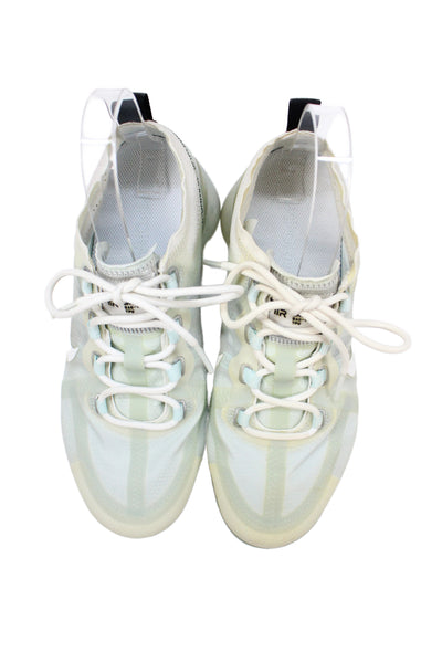 Nike Womens Lace Up Logo Mesh Vapor Max Running Sneakers White Size 7.5