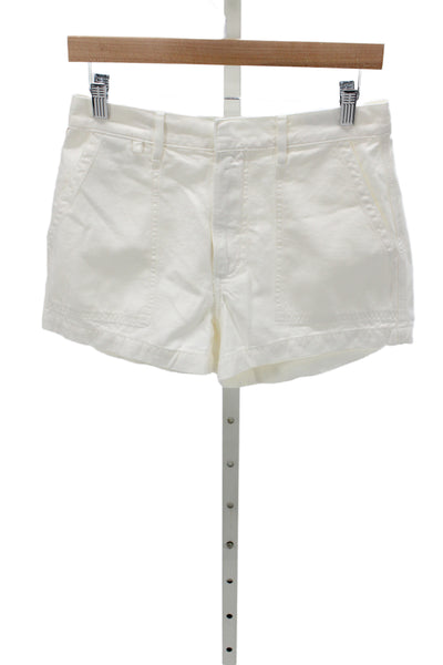Citizens of Humanity Womens Utility White Shorts Regenerative Cotton Size 26