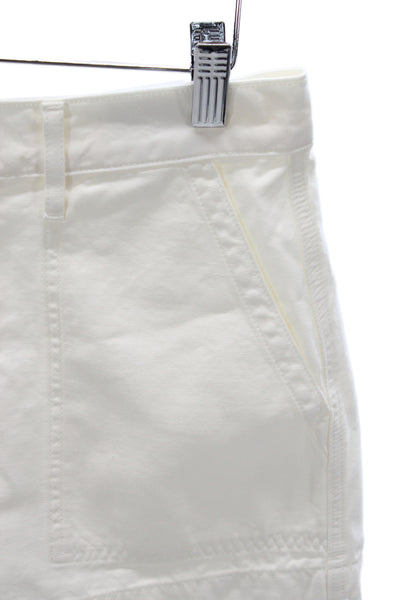 Citizens of Humanity Womens Utility White Shorts Regenerative Cotton Size 26