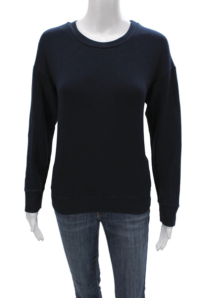 Stateside Women Pullover Sweater Blue Crew Neck Long Sleeve Modal Size M