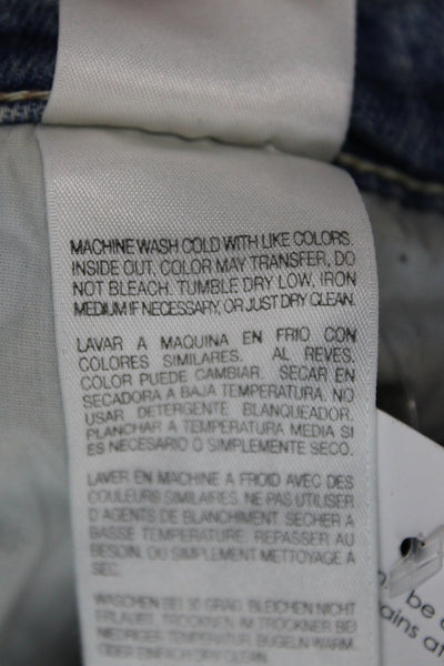 Mother Womens Ankle Blue Mid Rise Cotton Jeans 26in Inseam Size 25