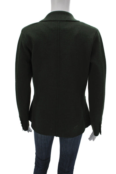 six/fifty Womens Basic Jacket Green Long Sleeve 88% Polyester Size S