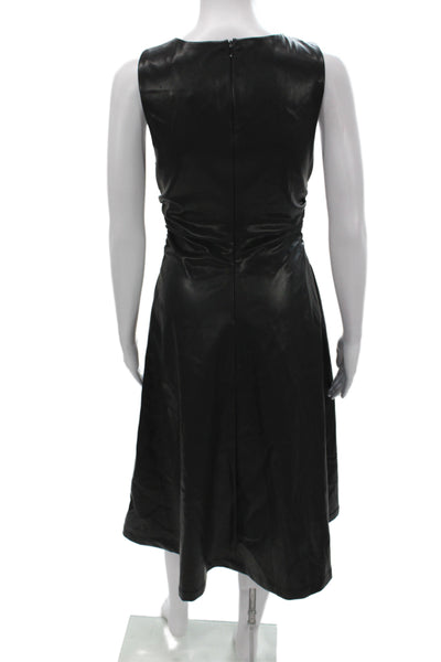 ASTR Women Fit & Flare Dress Black V-Neck Sleeveless Size S