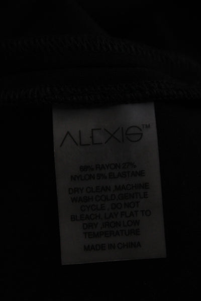 Alexis Womens Bodycon Short Black Sweetheart Long Sleeve Dress Size XL
